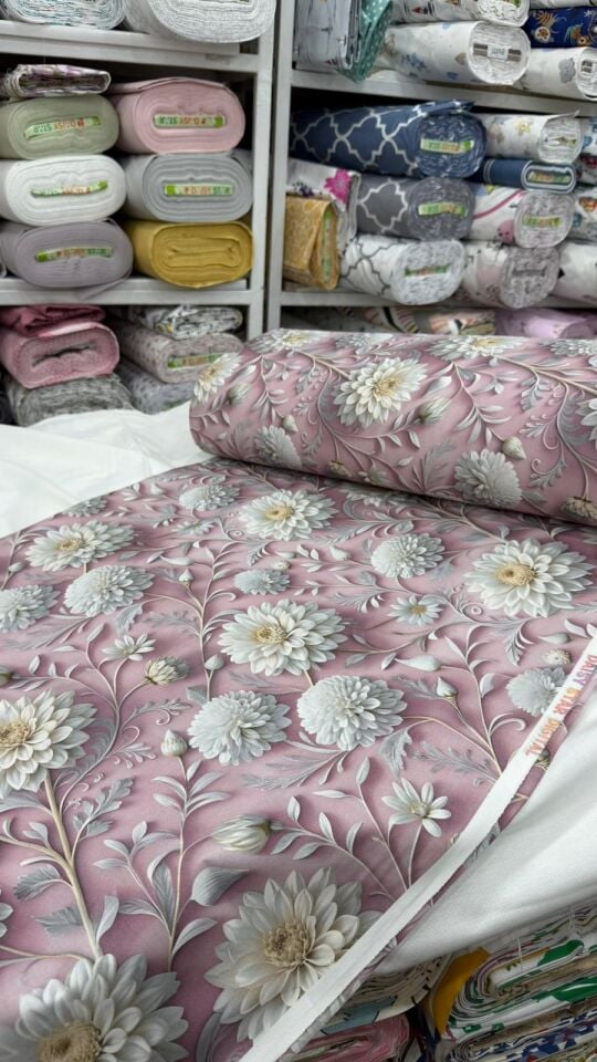 Pembe Papatya Dijital Baskı Akfil