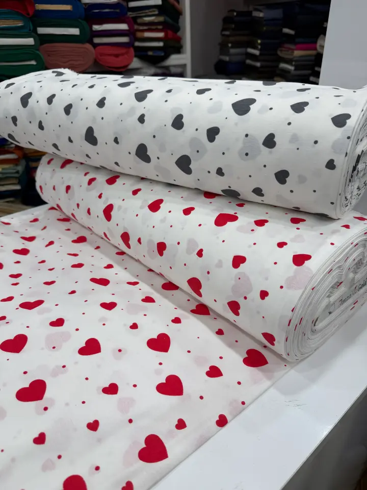 Love Nevresim Kırmızı Kalpli
