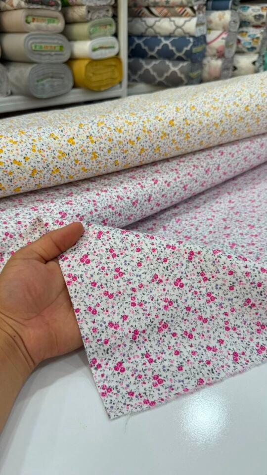 Pink Yellow Poplin