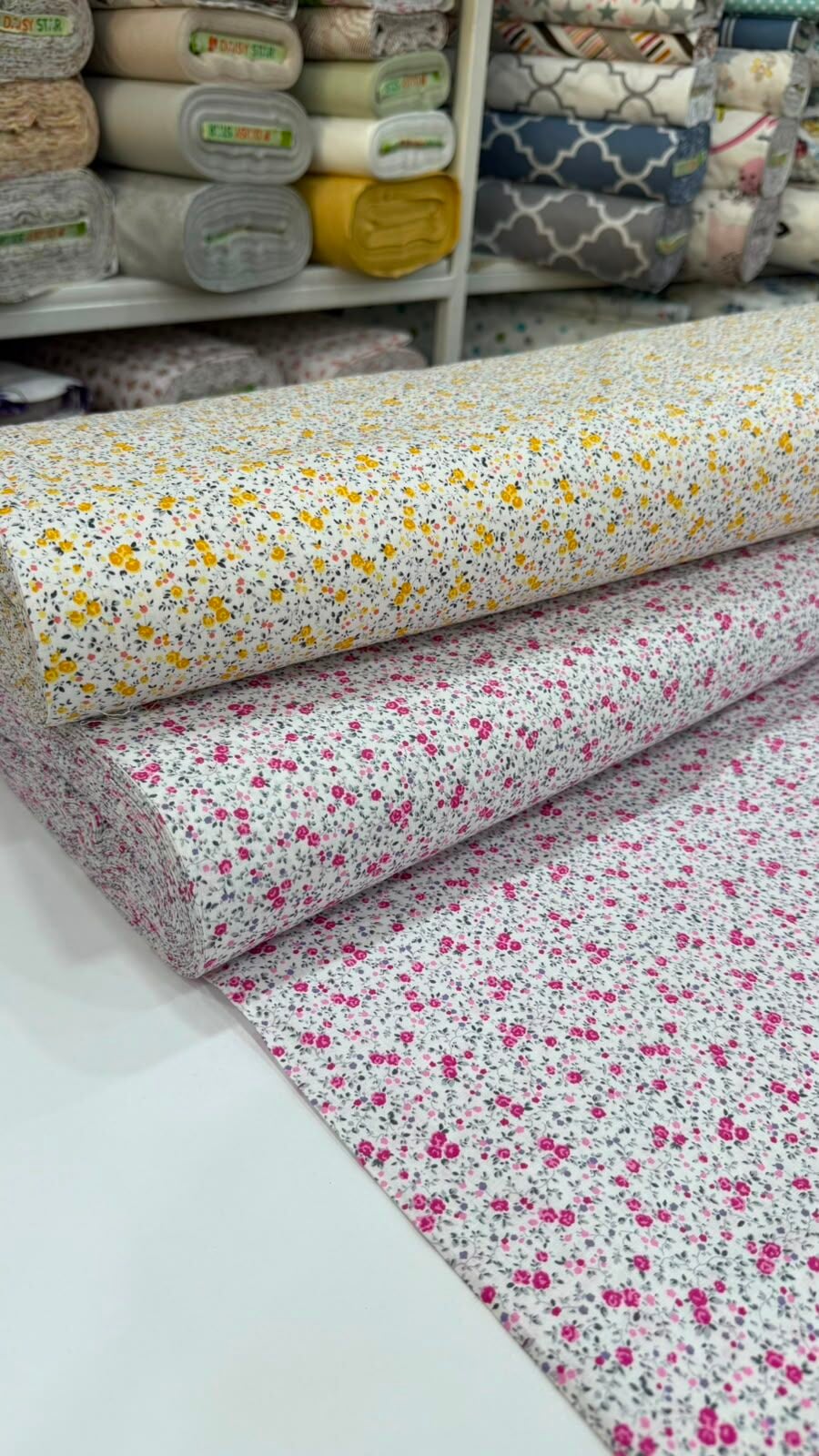 Pink Yellow Poplin